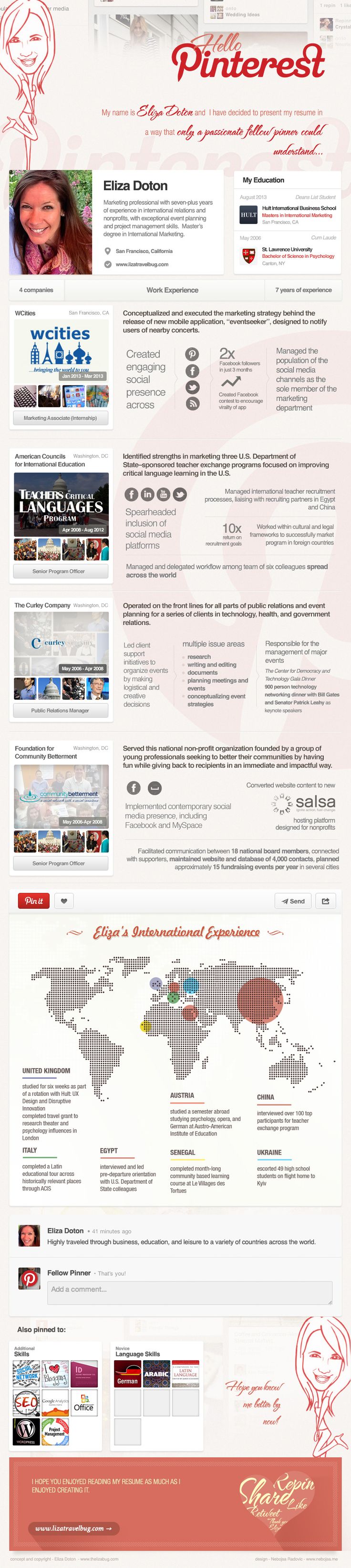 eliza doton pinterest infographic cv