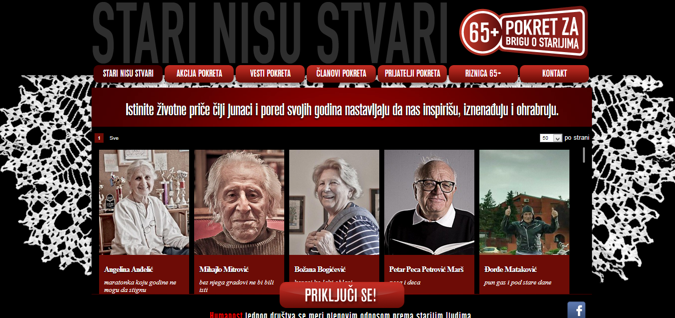 STARI NISU STVARI Pokret 65 za brigu o starijima