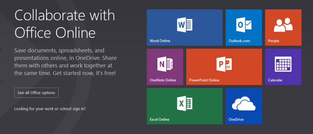 Microsoft Office Online Word Excel and PowerPoint on the web